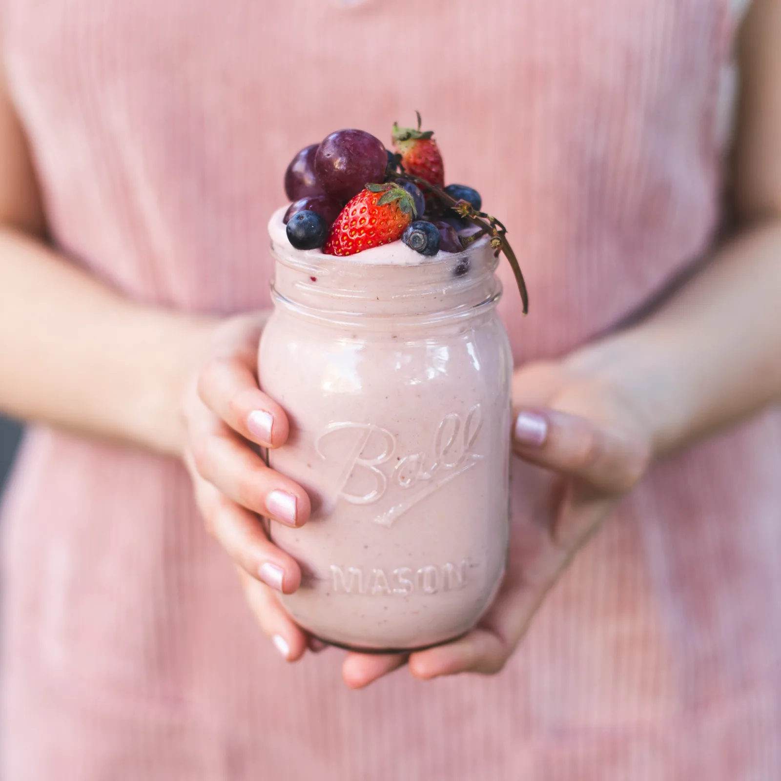 Vadelma-manteli smoothie