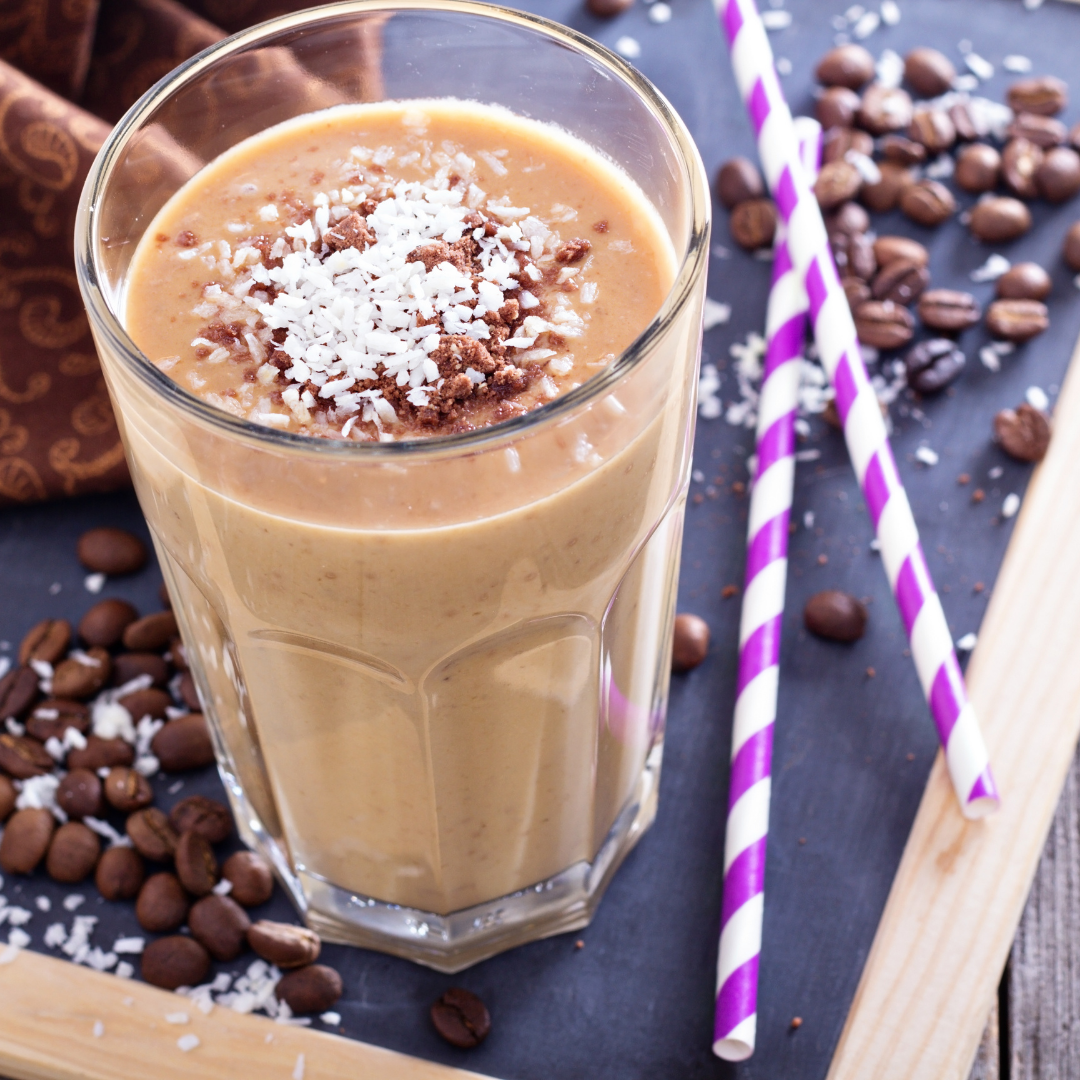 Maapähkinä-kahvi smoothie