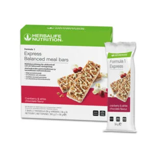 Herbalife Formula 1 valkosuklaa karpalo ateriapatukka